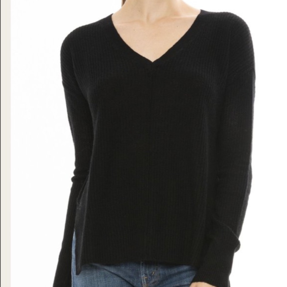 Line Jude V Neck Sweater, XS, Green